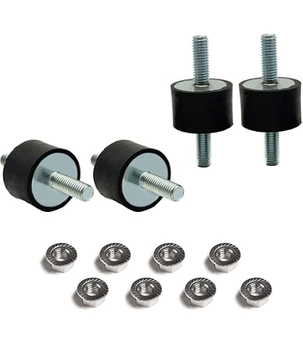 Amazon.com: CLAHJQX 4 Pack M8 Rubber Isolator Mounts Double Studs